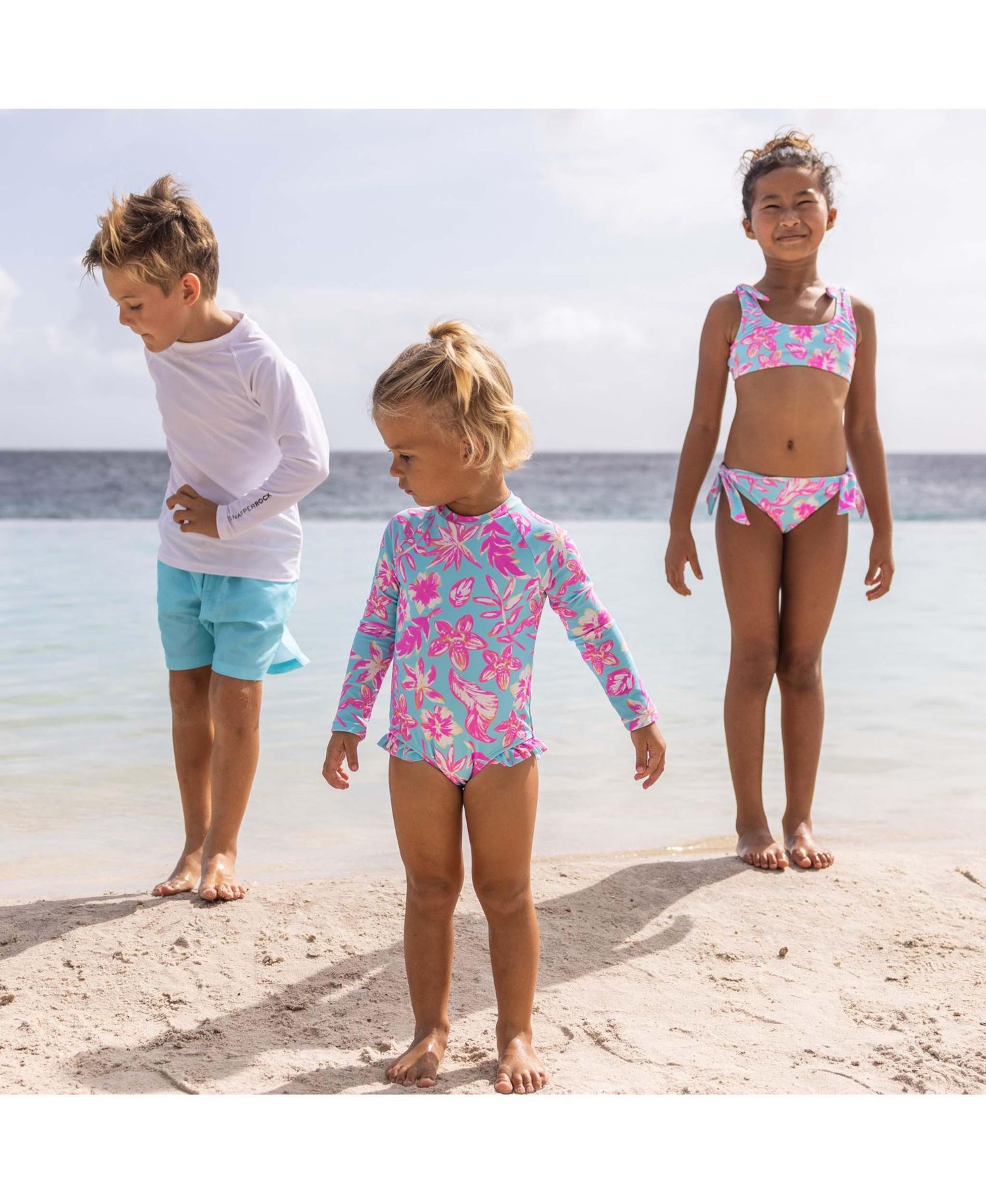 Big Girls Tropical Glow Recycled Crop Bikini