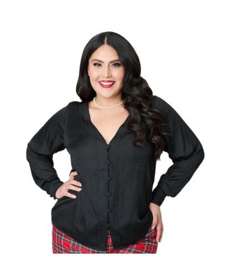 Plus Size Long Sleeve Blouse