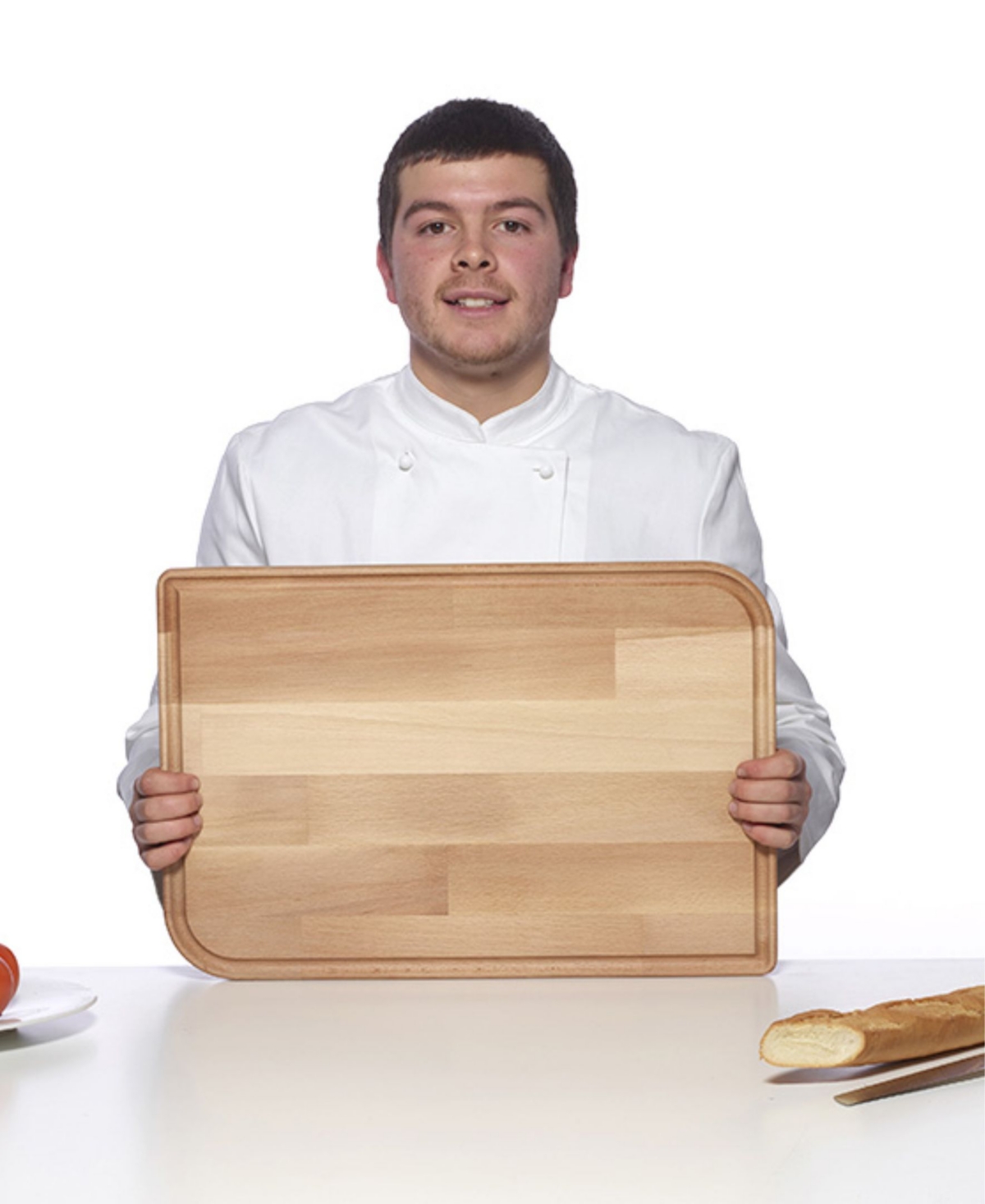 Legnoart Beechwood Chopping Board With Drip Grove, 20" X 1" In Neutral