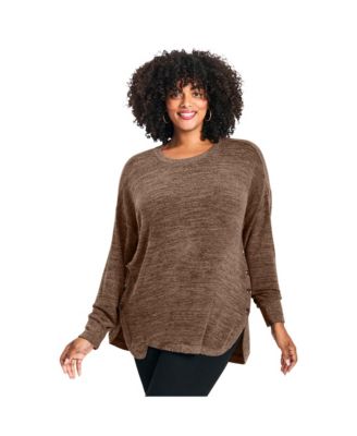 Women's Bec Button Detail Hacci Top