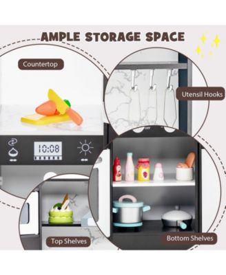 Kids Corner Pretend Kitchen Playset with Separated Washing Basin