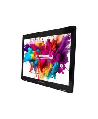 New 10.1" Tablet Octa Core 128GB Android 14 and Exclusive Luxury Brown Crocodile Keyboard case