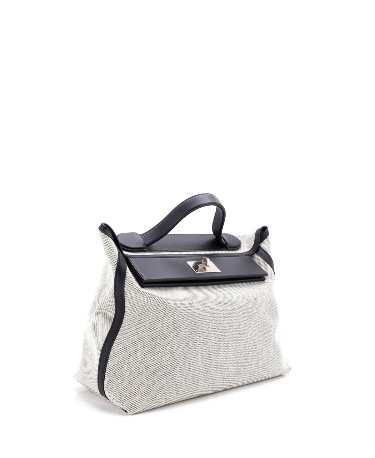 Pre-Owned HERMES 35 24/24 Bag Canvas and Swift