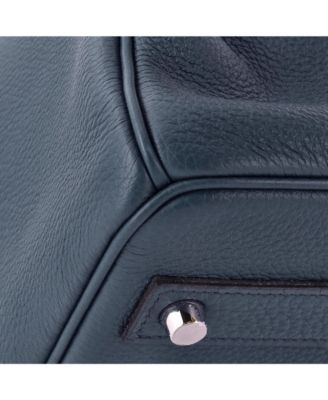 Birkin 40 Handbag Blue Togo with Palladium Hardware