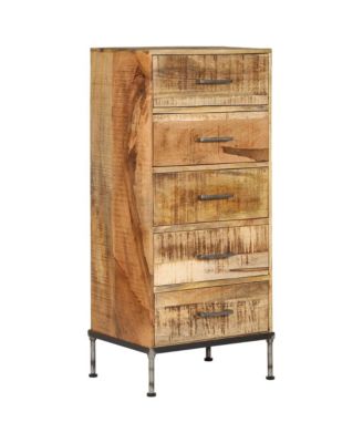 Chest of Drawers 17.7"x13.8"x41.7" Solid Mango Wood