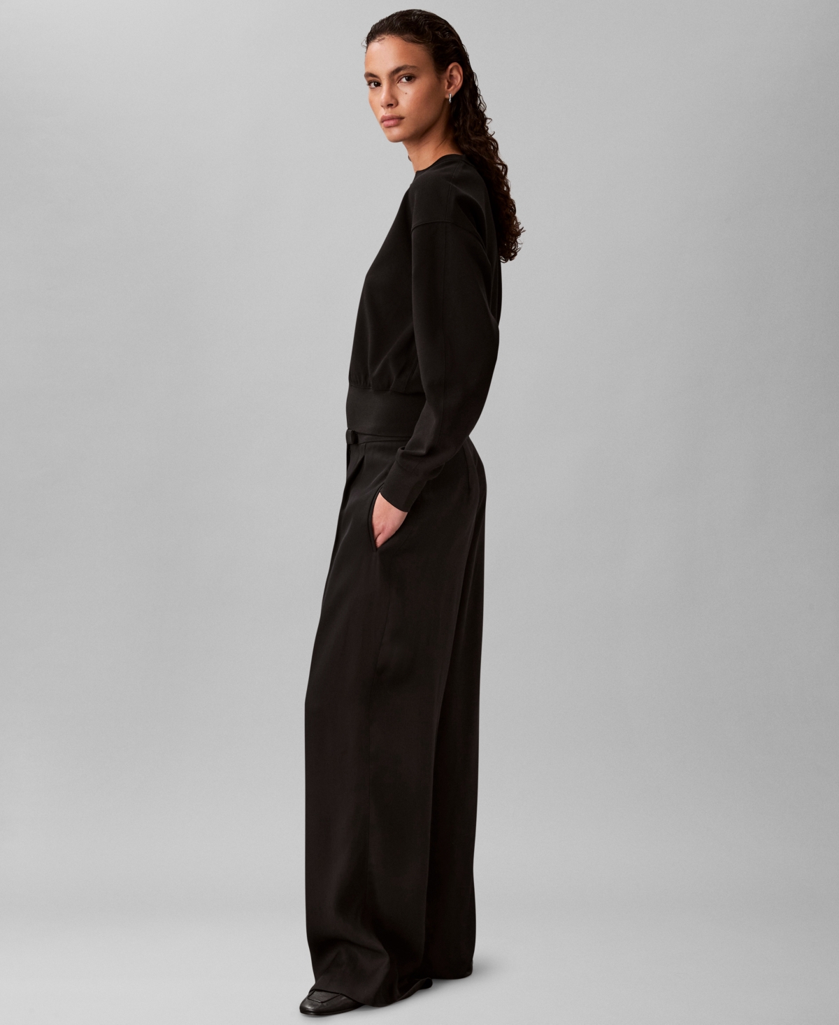 Calvin Klein Women's Crewneck Zip Front Cardigan Jacket