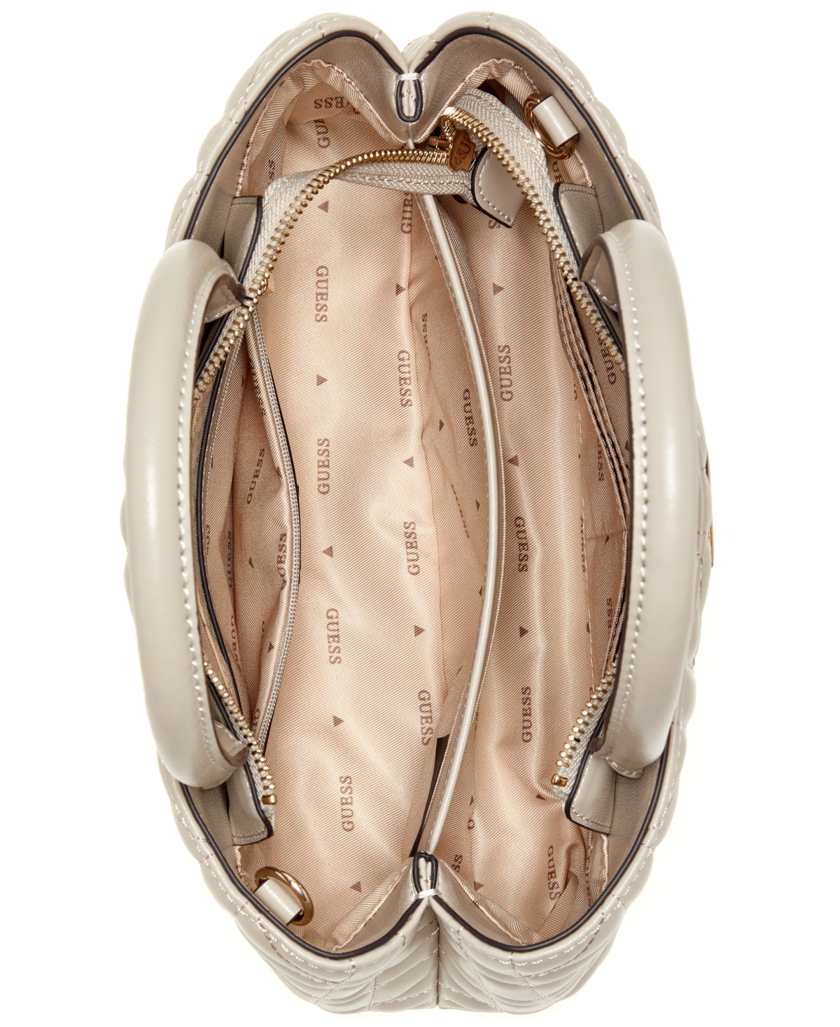 Guess Edita Elite Small Satchel Bag In Neutral