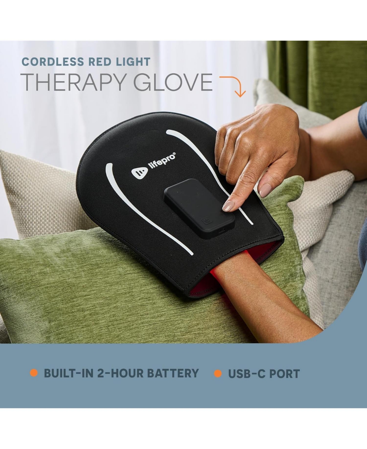 LifePro Red Light Therapy Foot & Ankle Wrap – Portable One-Size Fit – Infrared & Red Light for Joint, Muscle & Stiffness Relief