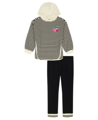 Kids Headquarters - Girls Toddler 2T-4T 2-Piece Long-Sleeve Hoodie & Pants Set