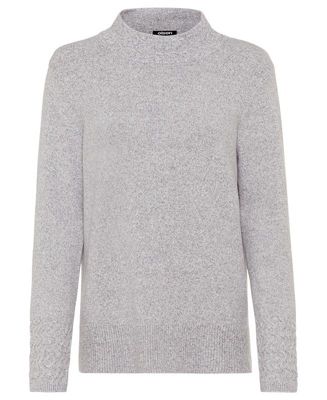 Women's Melange Knit Mock Neck