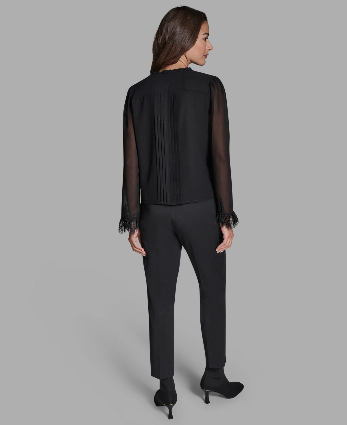 Bcbg Women's Pleated Button-Down Blouse