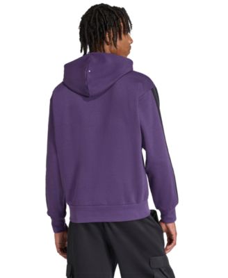 Men's Essential Three Stripes Fleece Hoodie