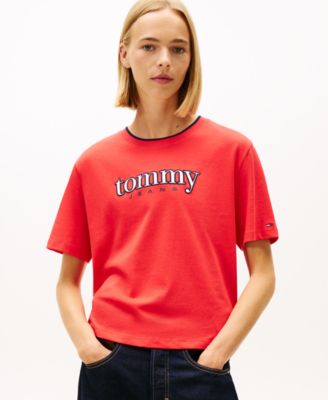 Women's Boxy Tommy Applique T-Shirt