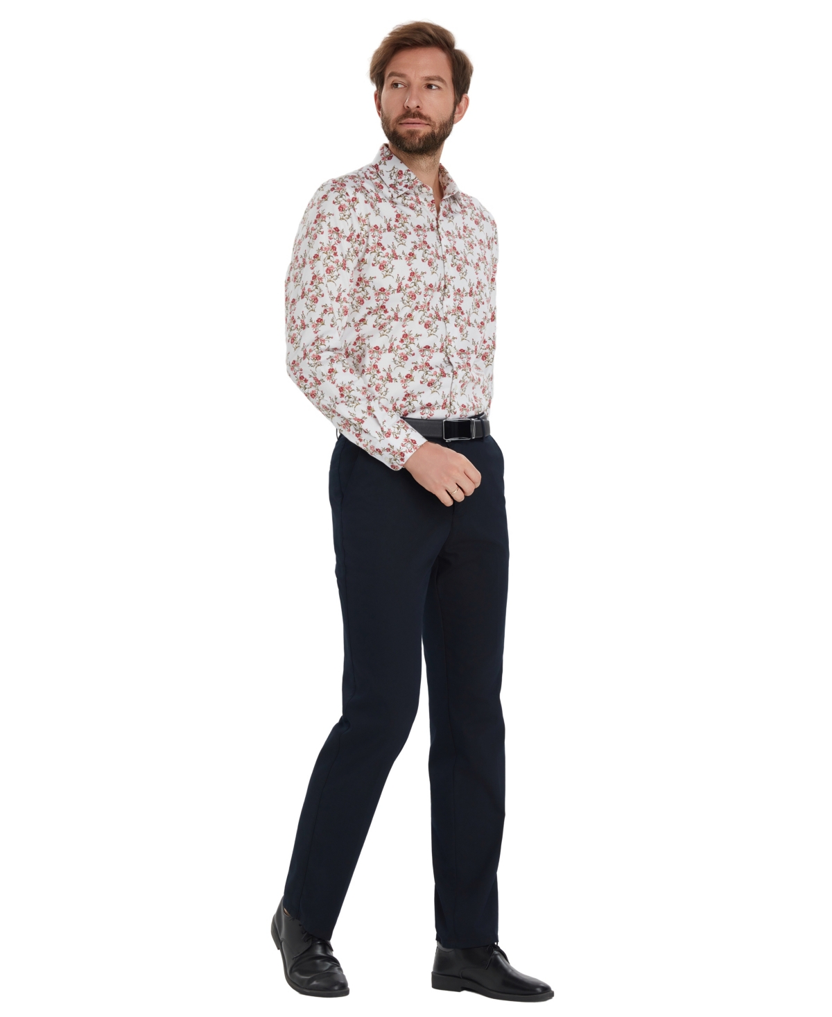 Bar Iii Men's Jones Floral Printed Long-sleeve Dress Shirt, Macy's Exclusive In Multi