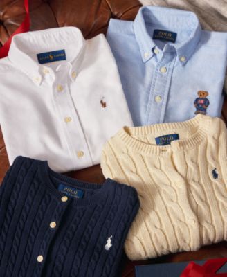 8-20 Boys' Embroidered Pony Logo Cotton Oxford Shirt