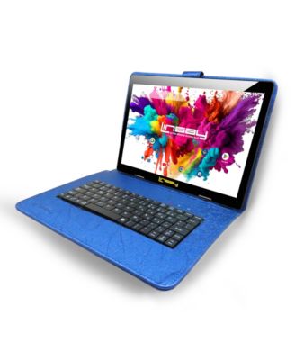 New 10.1" Tablet Octa Core 128GB Premium Business Bundle with Deluxe Keyboard Case, Briefcase and Pen Stylus Newest Android 15