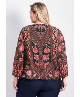 Women's Harmony Pleat Sleeve Top