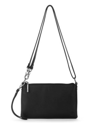 Vita Leather Zip Top Wristlet 