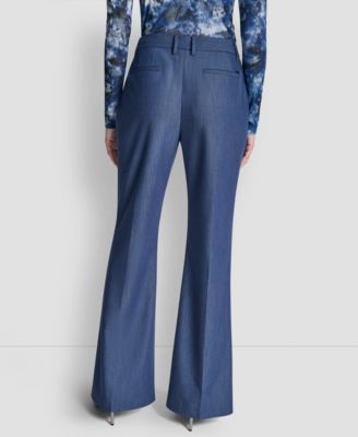 Women's Pintuck Fit and Flare Pants