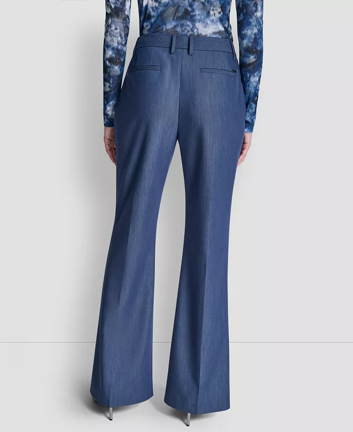Women's Pintuck Fit and Flare Pants - thumbnail 2