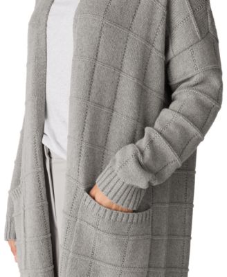 Women's Knee Boxy Long-Sleeve Cardigan Sweater