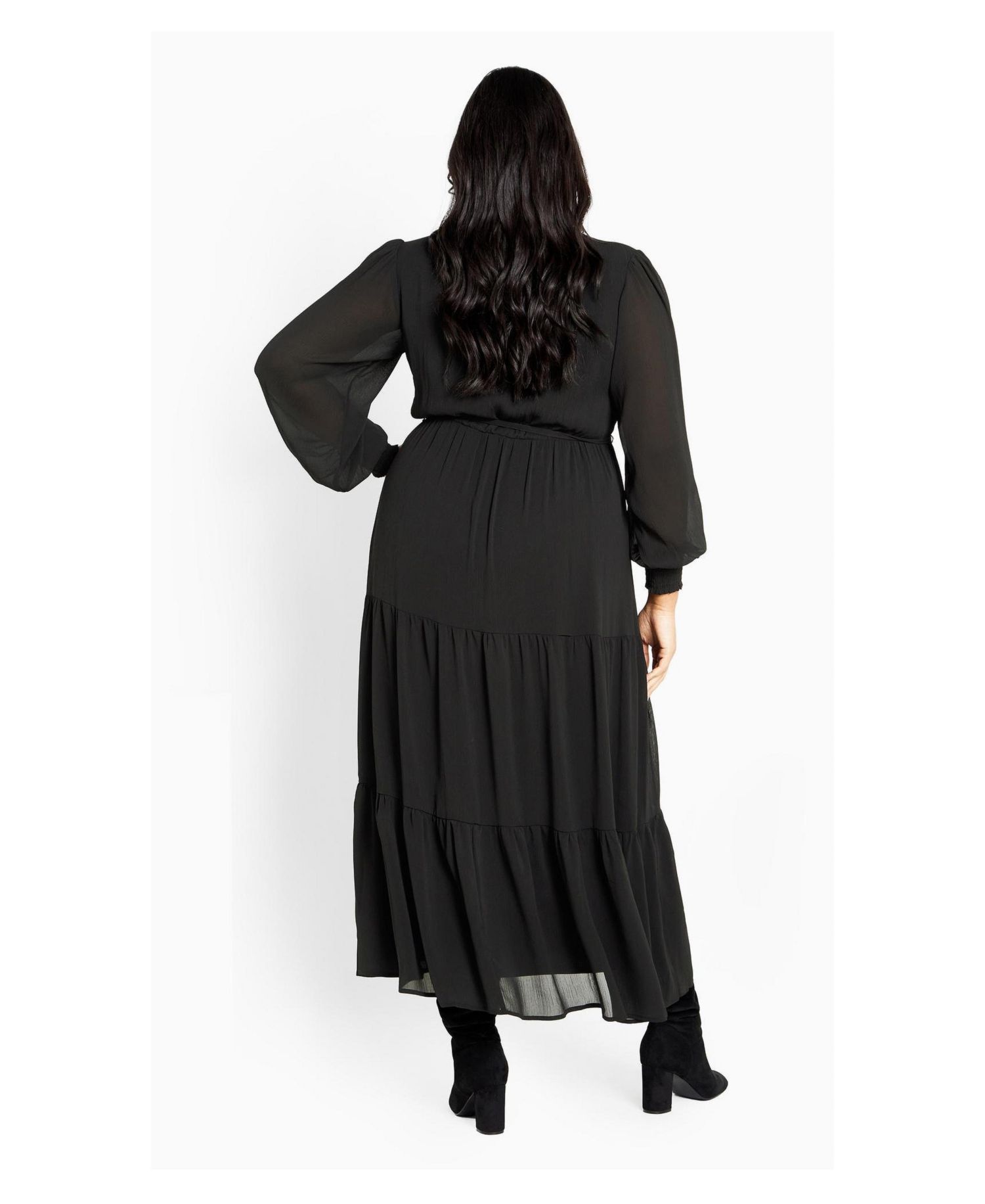 Women's Plus Size Jasmine Tiered Maxi Dress