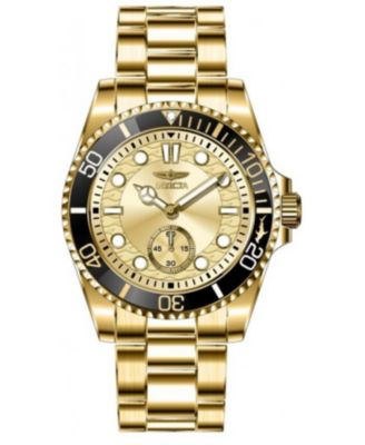 Men's 49428 Pro Diver Quartz VD78 Gold Dial Watch