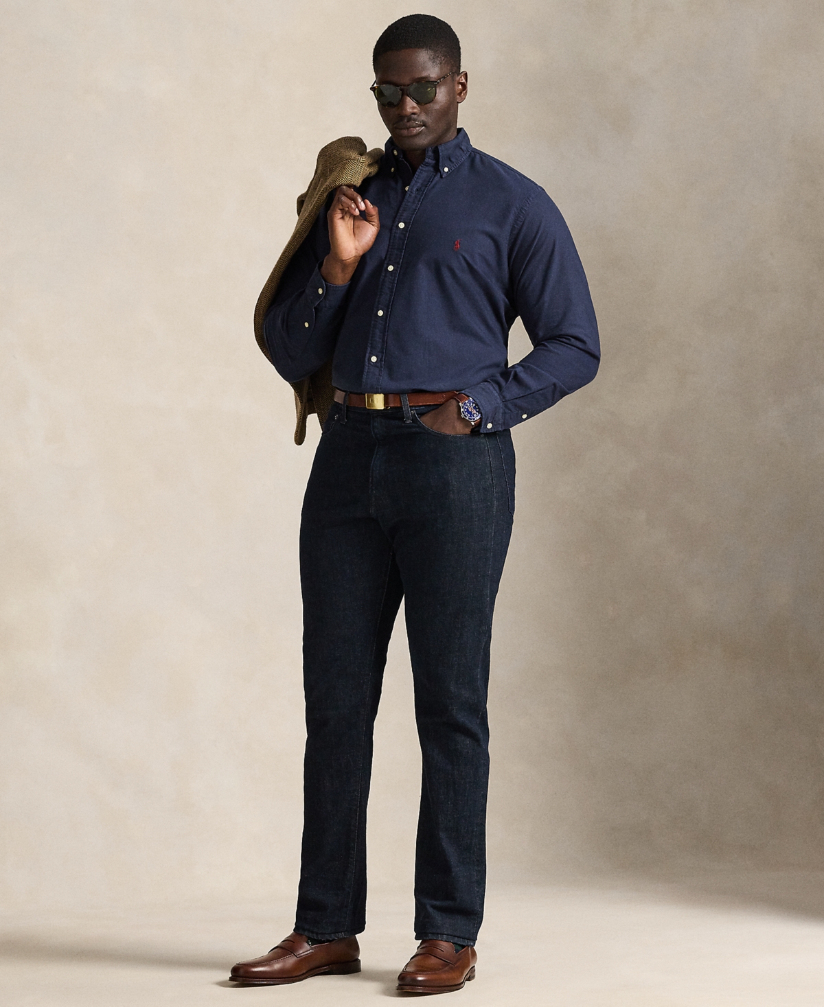 Polo Ralph Lauren Men's Big & Tall Classic Fit Long-Sleeve Oxford Shirt