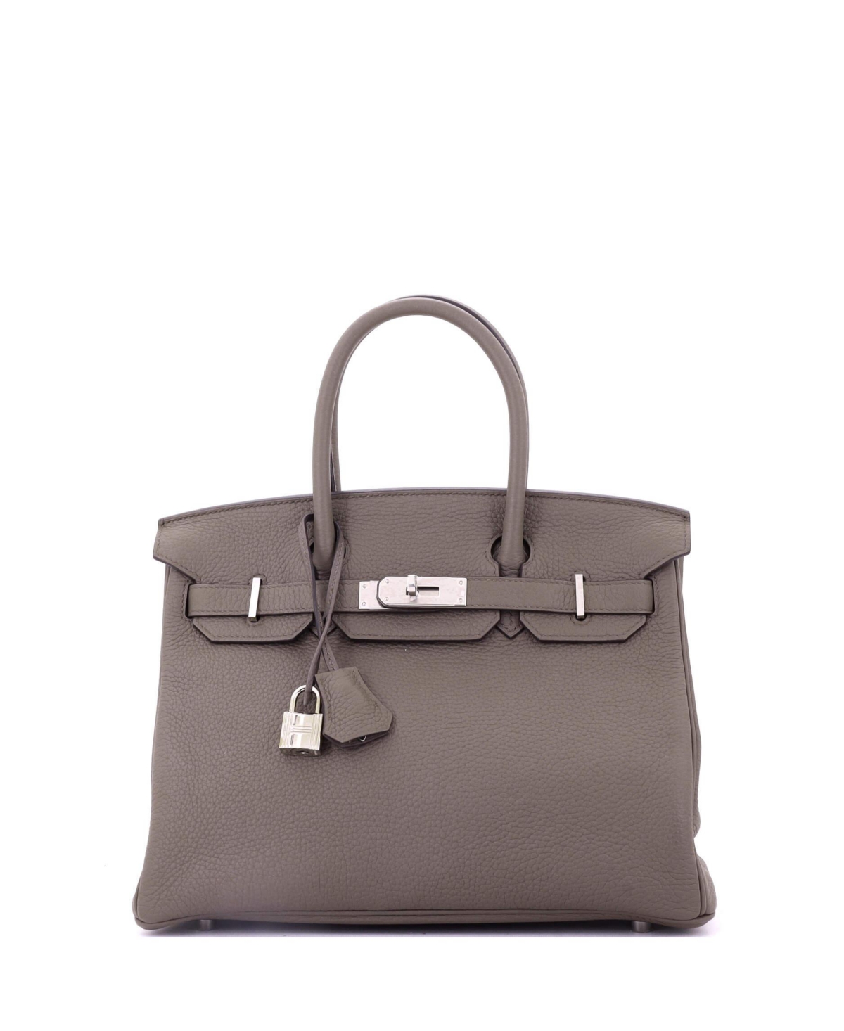 Pre-Owned Hermes Birkin 30 Handbag Clemence with Palladium Hardware