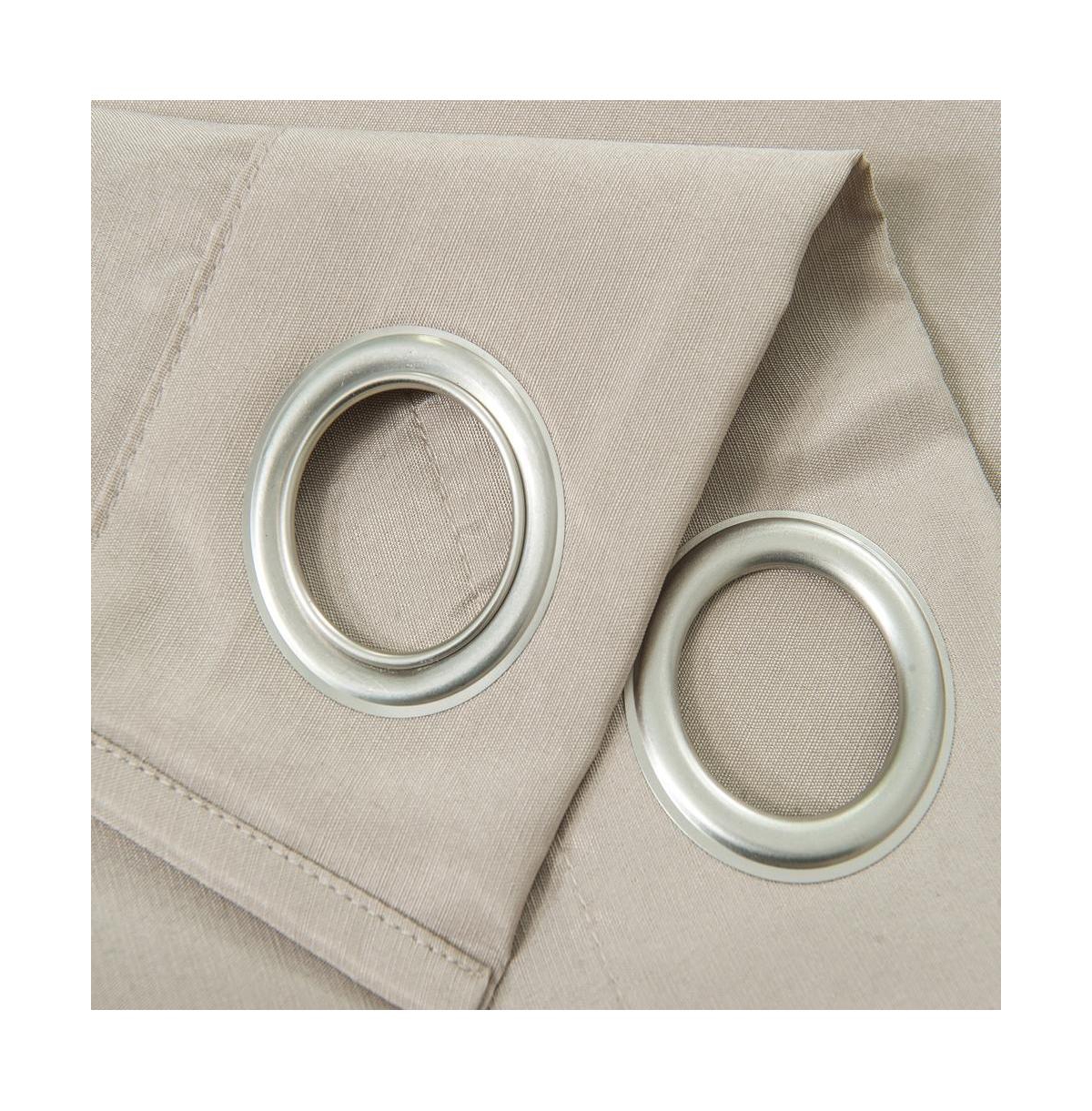 Olivia Gray Gilbert Solid Single Grommet Curtain Panel Pair - 54x84