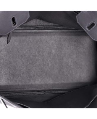 Birkin 30 Handbag Grey Swift with Palladium Hardware