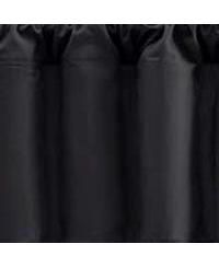 Ellis Stacey Solid Color Window 3" Rod Pocket High Quality Fabric Lined Filler Valance 42"x13" Black