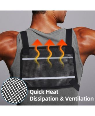 Running Vest Chest Pack with Hydration Bottle & Reflective Gear, Sport Chest Bag for Men & Women (Slate)