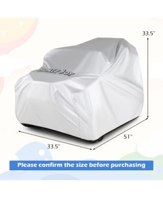 Kids Ride-On Toy Car Cover w/Silver Coating Storage Bag Universal Fit for Truck