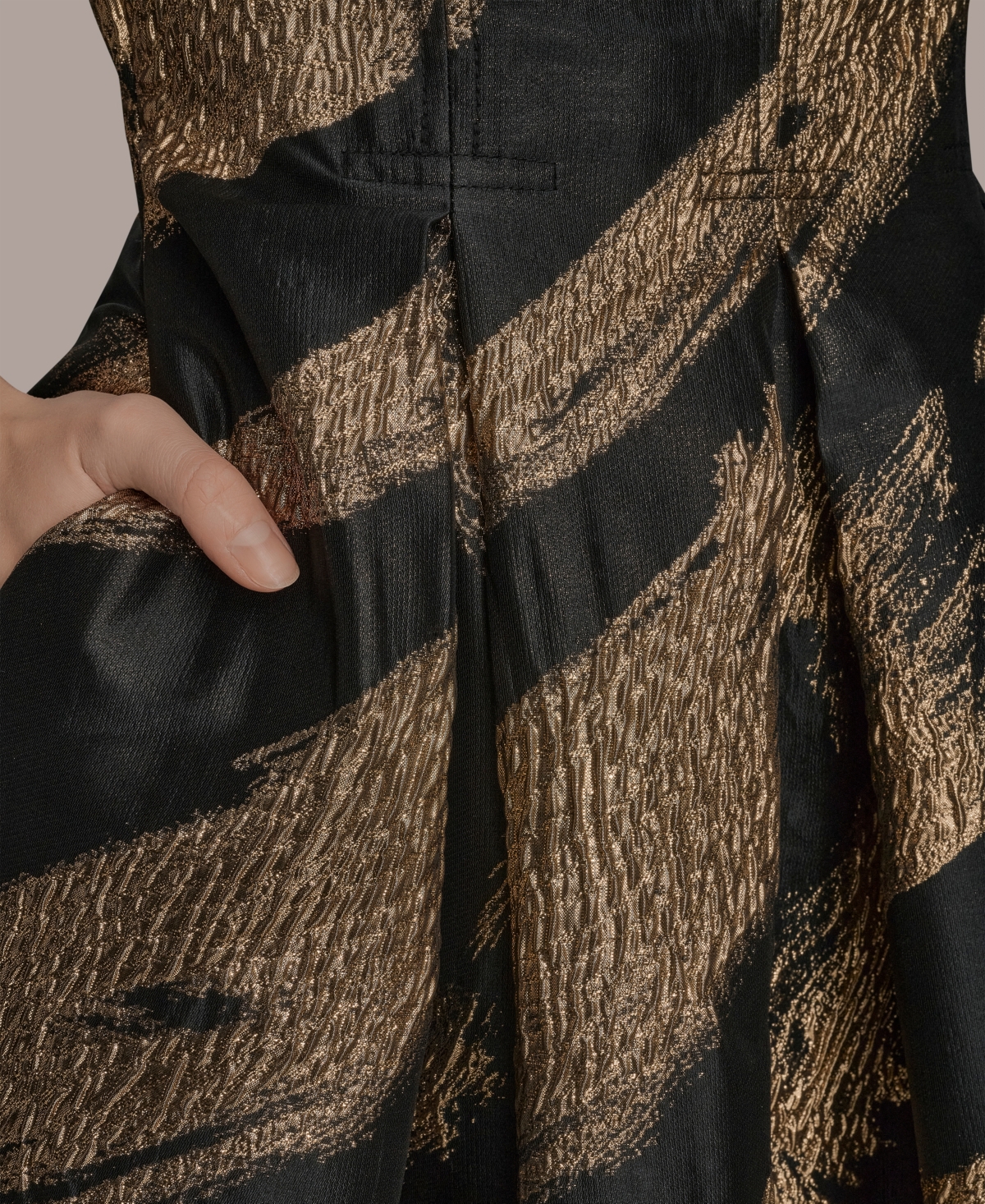 Donna Karan New York Strapless Fit & Flare Gown In Multi