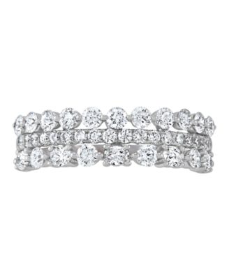 Multi Row Band Ring (1-1/4 ct. t.w.) in 14k White Gold