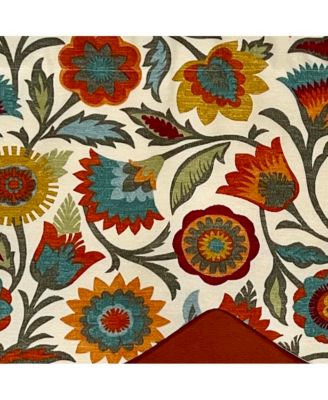 Fiesta Floral Petticoat Window Treatment High Quality Valance 3" Rod Pocket 50" x 15"