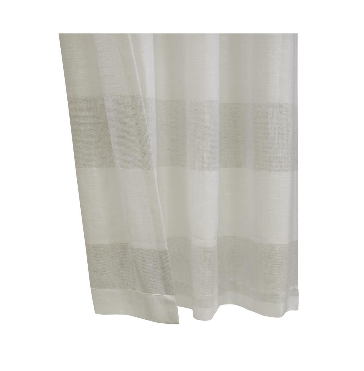 Habitat Paraiso Eclectic Smooth Textured Brighten Space Sheer Panel Grommet Curtain Panel 52" x 84"