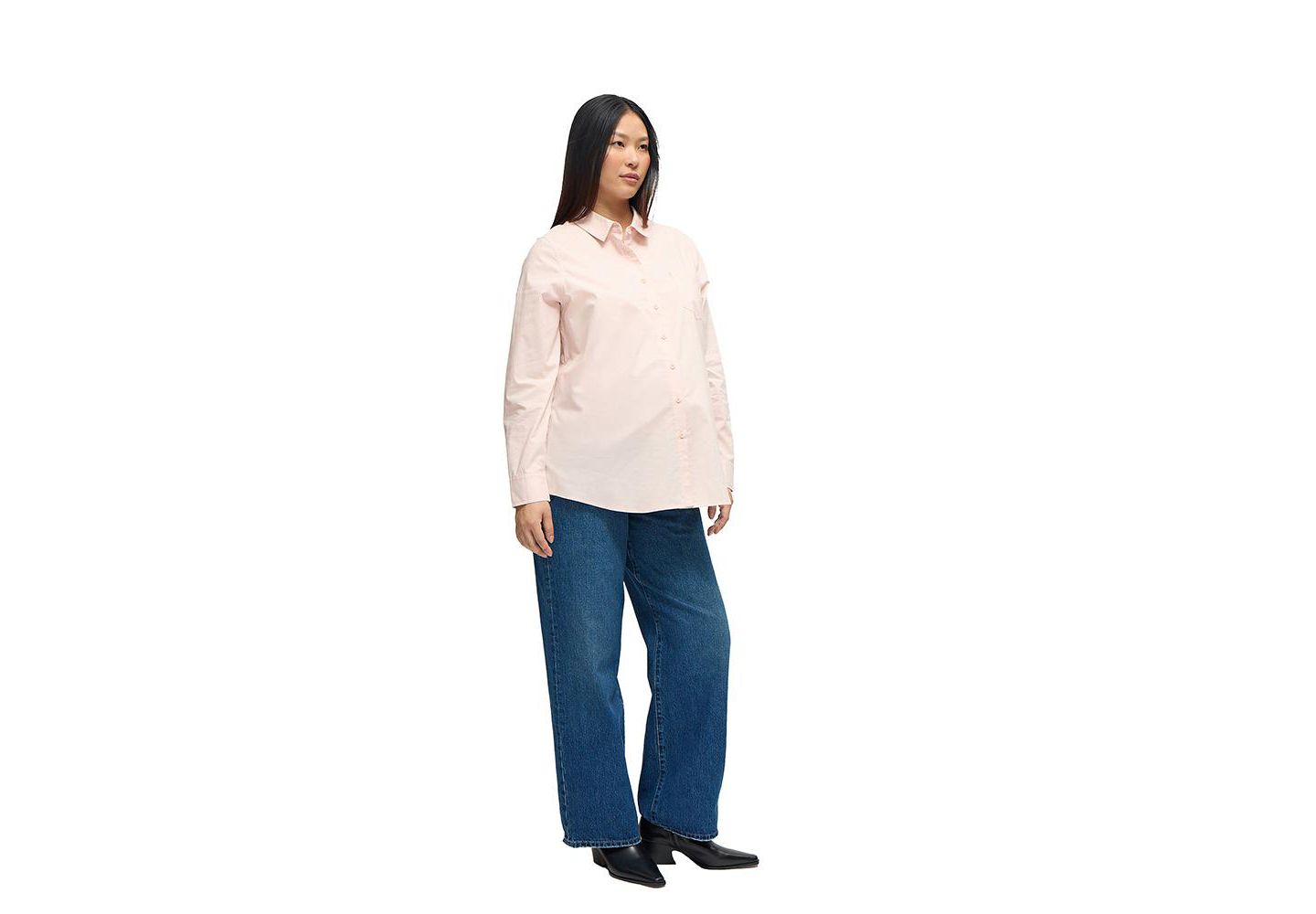 Женская рубашка Ingrid + Isabel Poplin Button Down Shirt, цвет: Розовый — фото 4