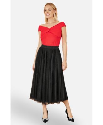 Women's Sparkle Mesh Tulle Skirt