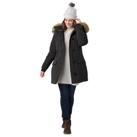 Женская куртка Woman Within Plus Size Within The Arctic, цвет: Чёрный