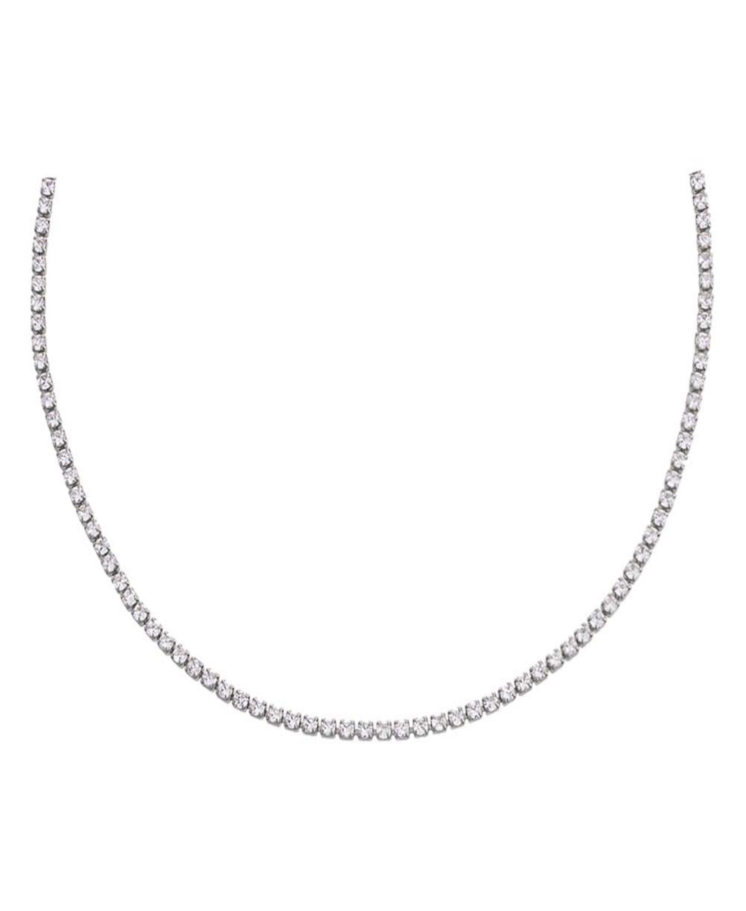 Thin Gold Plated Tennis Choker