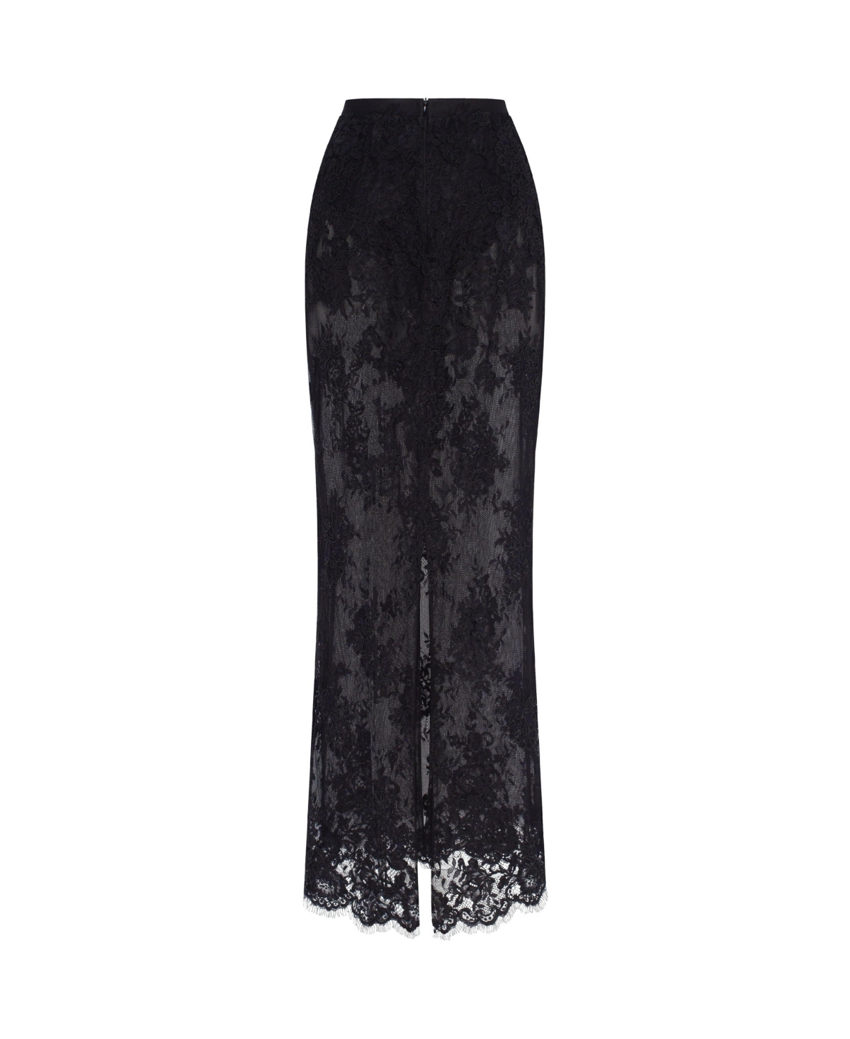 Milla Women's Sensual Semi-Sheer Floral Lace Maxi Skirt