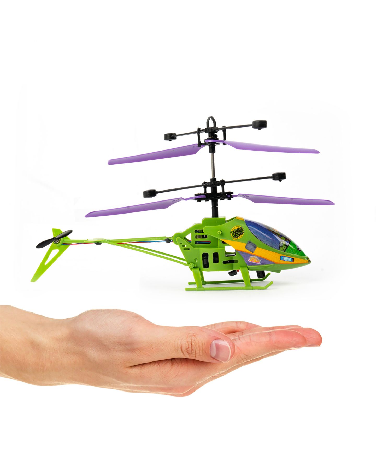 Детская игрушка World Tech Toys Teenage Mutant Ninja Turtles Mutant Mayhem Donatello 2CH IR Helicopter — фото 3