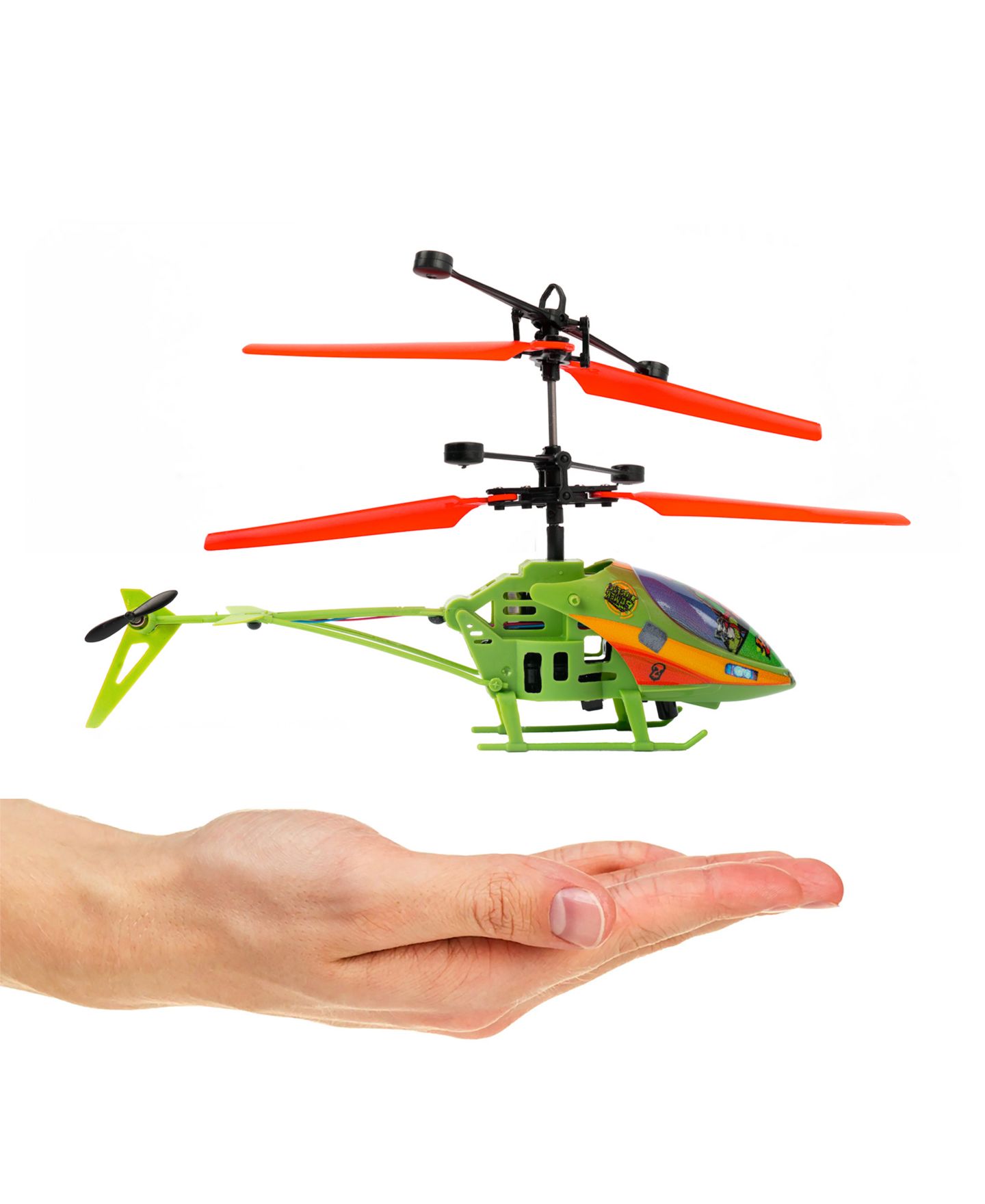 Детская игрушка World Tech Toys Teenage Mutant Ninja Turtles Mutant Mayhem Raphael LED Lights Remote Control Helicopter — фото 5