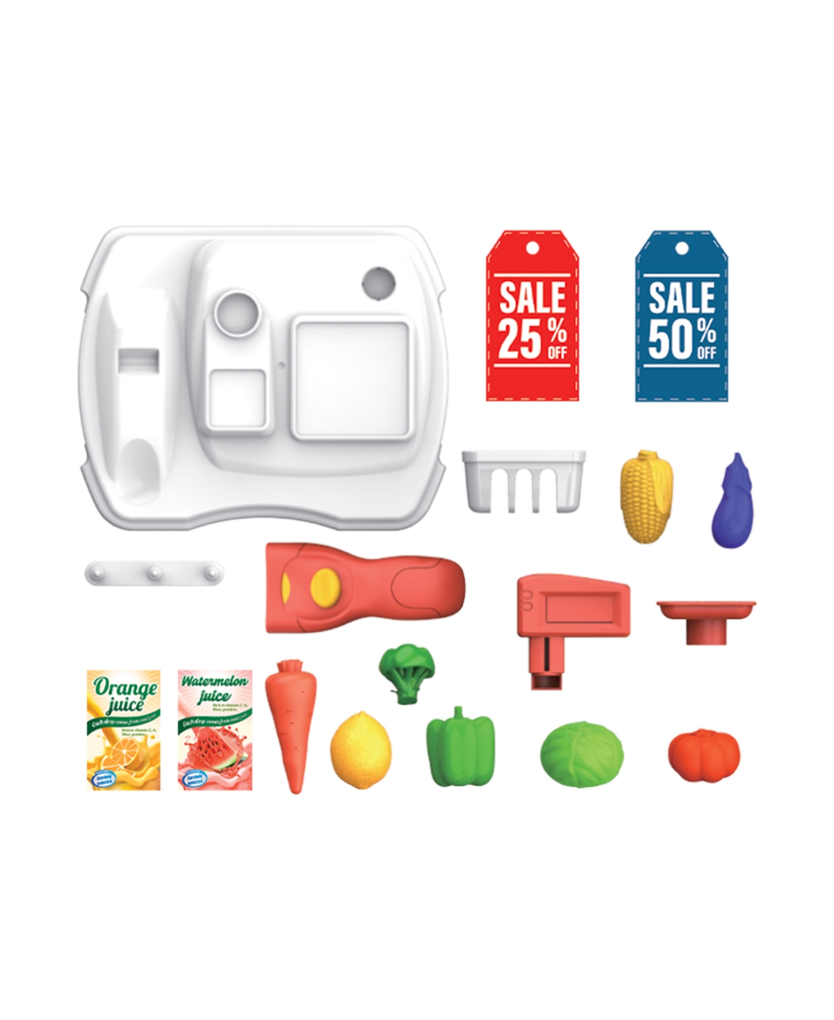 World Tech Toys Grocery Luggage Playset In Transparent