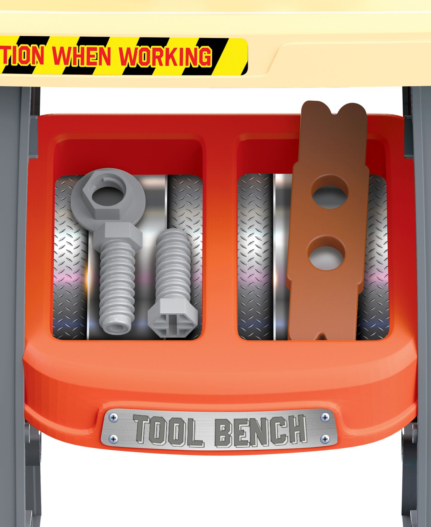 Детский игровой набор World Tech Toys Top-Notch Portable Realistic 32-Piece Tool Bench Playset, Ages 3+ — фото 2