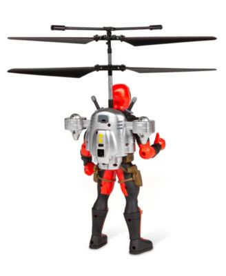 Marvel Deadpool 2CH Jetpack Flying Figure IR Helicopter