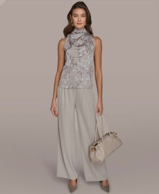 Women's Mock Neck Sleeveless Top