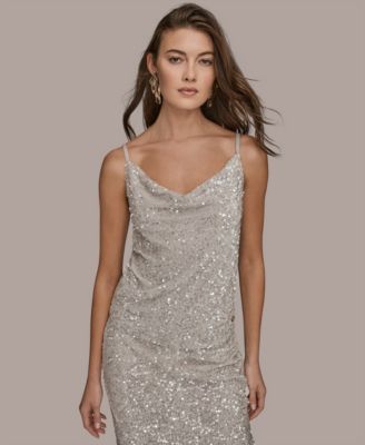 Donna Karan New York - Women's Sequin Detail Cowl Neck Camisole